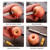 HINFHI 4 Pieces Of Stainless Steel Apple Core Removal Tool,