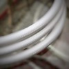 3 m Textile Cable White Plain Colours 3 x 0.75