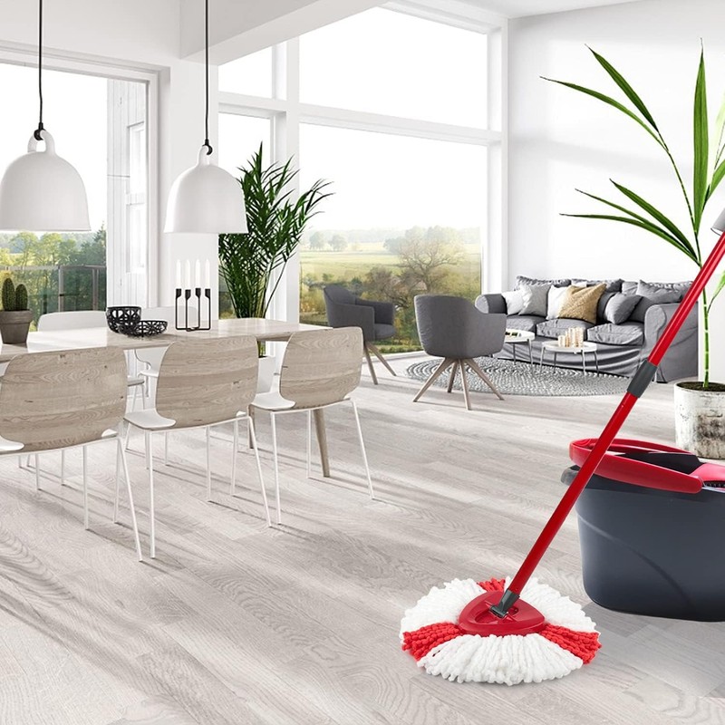 6Pcs Spin Mop Replacement Heads Compatible with Vileda O-Cedar, Easy