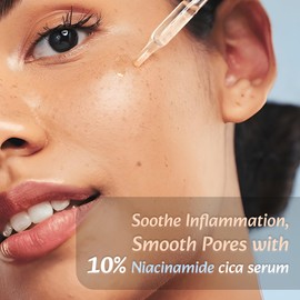 WildOak 10% Niacinamide Cica Serum for Face | With 3X Power of Alpha Arbutin Pentavitin & Cica | Reduces Sebum, De-pigmentation & Evens Skin Tone | Acne Scar | 1.01 fl oz