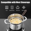 GOLDEN KEY Deep Fryer Pot with Basket and Lid,4.0L/4.2QT 304