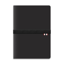 Hunter - Rambler Refillable Notebook, 8.6” X 6” Book with 3 A5 Booklets, 80 Pages Each of Lined Paper, Dot Grid, & Blank Pages for Drawing or Journaling, Elastic Band & Inside Pocket, Black