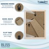 Icona Bay 5x7 Picture Frames (Light Oak, 5 Pack), Modern
