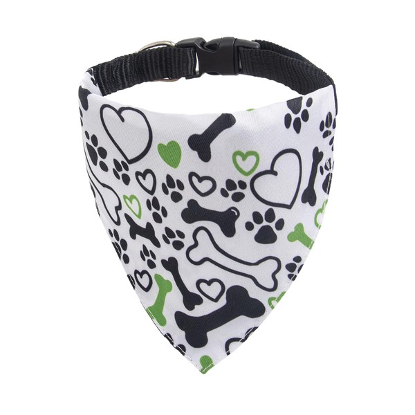 BlissBud Cute Dog Bandana with Collar for Small and Medium