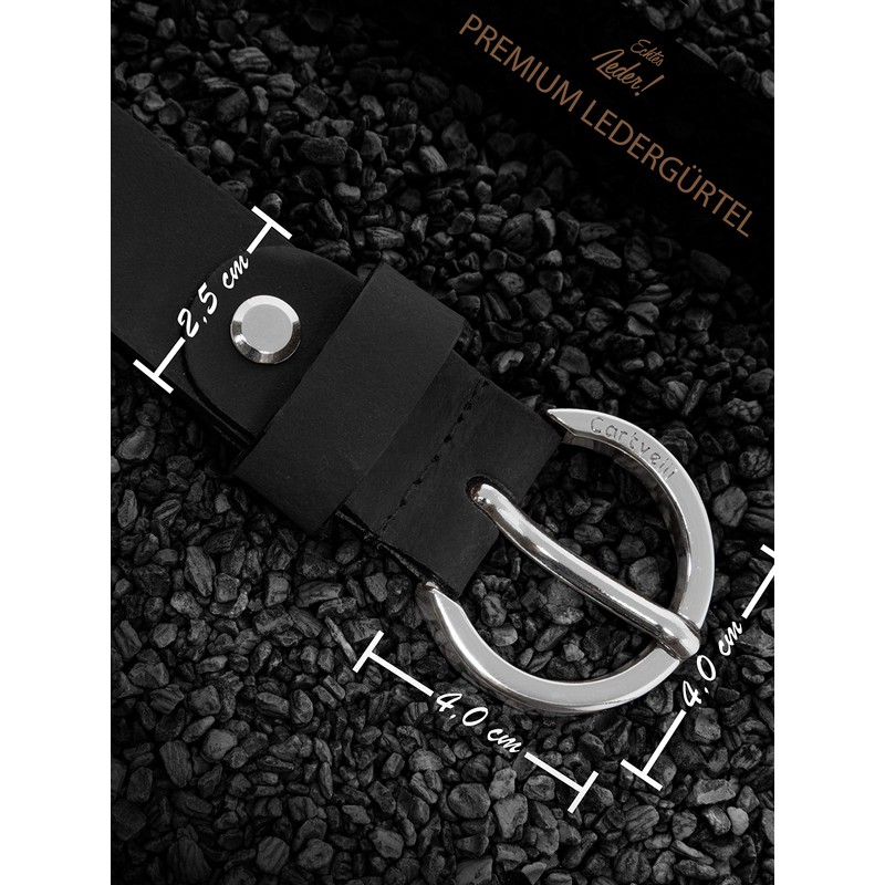 Cartvelli Women's Leather Belt 2.5 cm Narrow with Gift Box