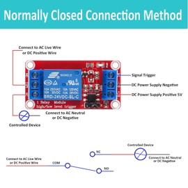 RUNCCI-YUN Pack of 5 One Channel Relay Module 24 V, 1 Channel Relay Module with Optocoupler High or Low Level Trigger Extension Board Relay Switch for Raspberry Pi Arduino Board