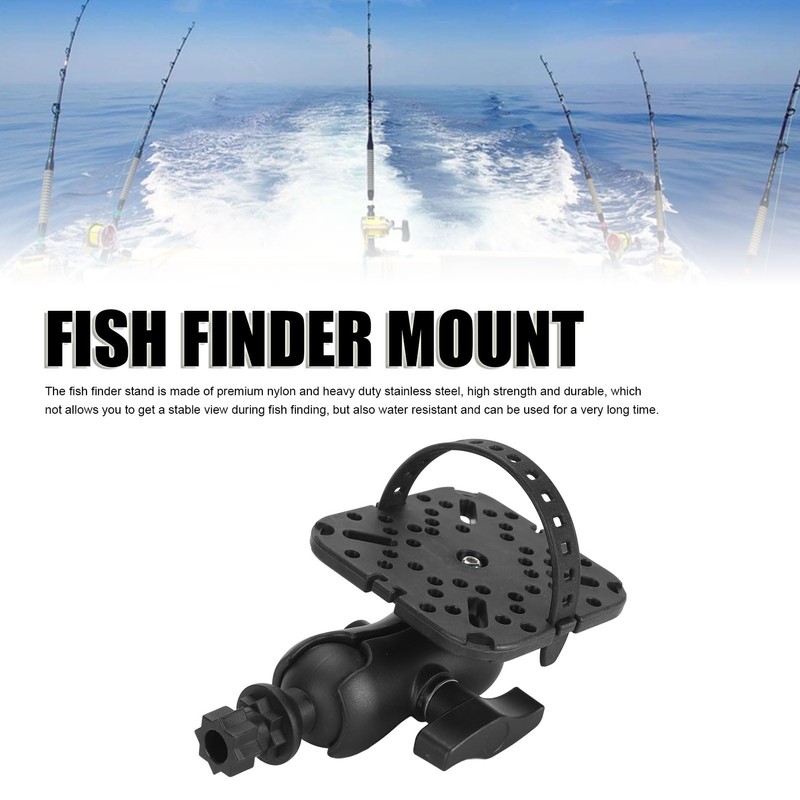 Fish Finder Mounting Base, Universal Dual 360° Swivel Ball Mount