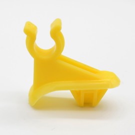 VVO Fasteners Plastic Bonnet Strut or Stay Rod Holder Clip, Yellow (Single)