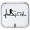 Bluegrass Decals K1075 Baseball Guy Batter Batting Heartbeat Lifeline Decal