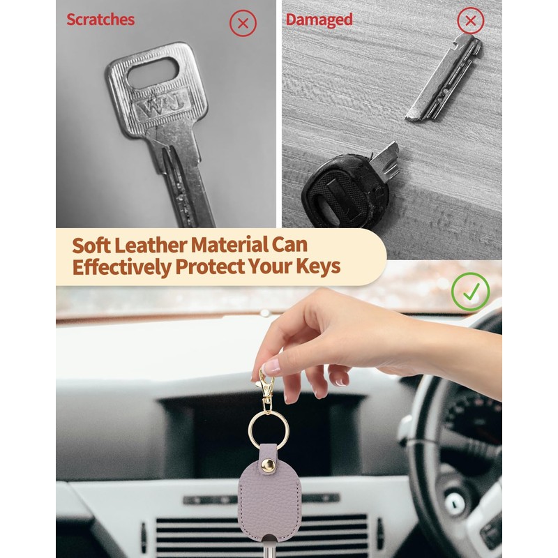 Leather Car Key Cover, Key Covers for Car Keys, Broken
