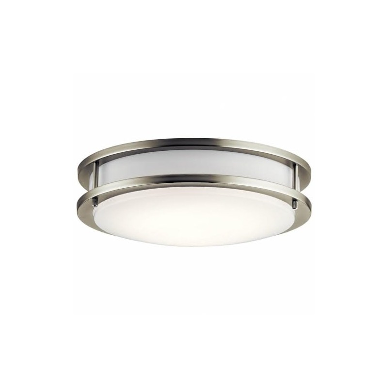 Kichler 10784NILED 11.75" White Acrylic LED Flush Mount in Brushed