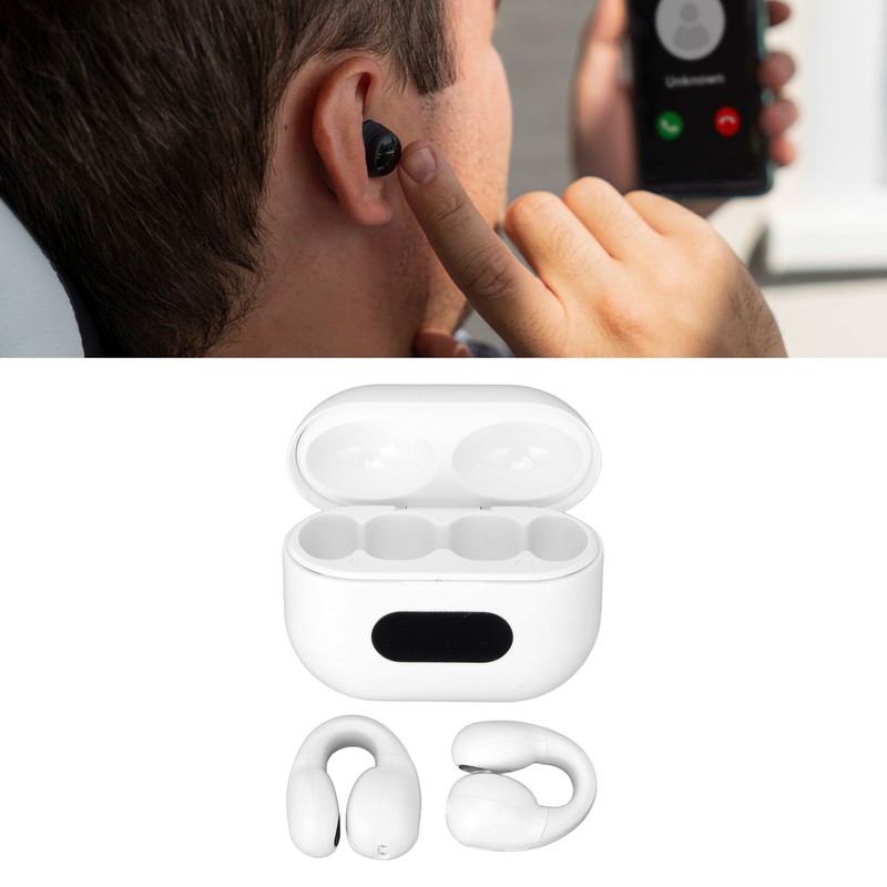 Bone Conduction Bluetooth Earbuds Active Noise Cancellation Lightweight Stereo Open