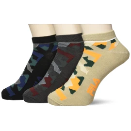 Fila 2630551 Men's 01 Mixed Color, 3 Pairs Socks, 9.8 - 10.6 inches (25 - 27 cm), 01 mix color