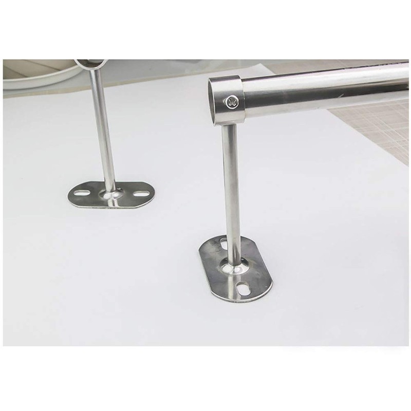 Luckycivia 2 Pack 1 inch Dia Shower Curtain Closet Wardrobe