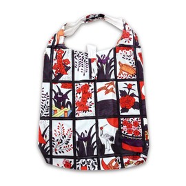 ノルコーポレーション エコバッグ 和柄 折りたたみ 収納袋付き 花札 ECZ-1-06