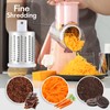 Ancevsk Rotary Cheese Grater with Handle, Round Mandoline Speed Kitchen
