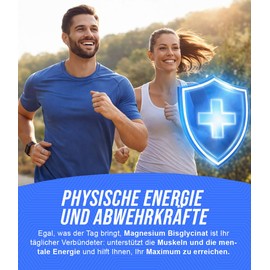 Magnesium Bisglycinate Glycinate Dietary Supplement | 500 Mini Tablets | 300 mg Magnesium Bisglycinate per Daily Dose | Muscles, Nervous System, Energy and Fatigue | Made in Italy