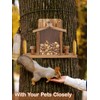 Squirrel Feeder for Outside, Durable Wooden Squirrel Feeder Platform, Funny