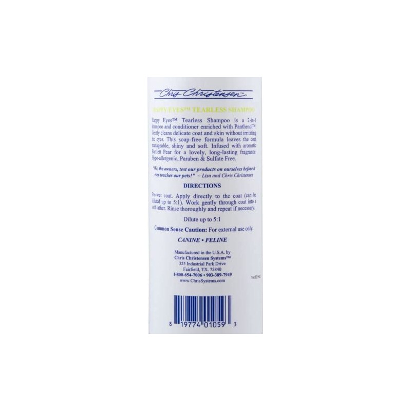 Chris Christensen Happy Eyes Tearless Shampoo for Pets