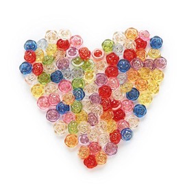 30 Pcs Acrylic Rose Flower Buttons Shirt Buttons Sewing Accessories DIY Crafts (Blue-Green, 12.5mm)