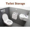 BieFuSin 2Pcs White Plaid Fabric Wall Hanging Storage with Hook,