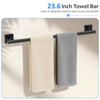 Woekme 5 Pieces Bathroom Hardware Accessories Set Matte Black Towel