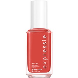 essie expressie Quick-Dry Vegan Nail Polish, Hustle N' Bustle, Clay Toned Red, 0.33 Ounce
