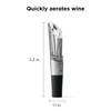 Rabbit W6127 Wine Aerator and Pourer, Clear and Stainless Steel