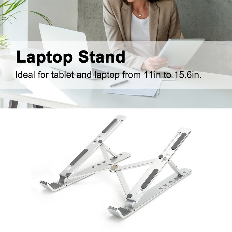 Laptop Stand Foldable Metal Tablet Riser Adjustable Portable Notebook Computer