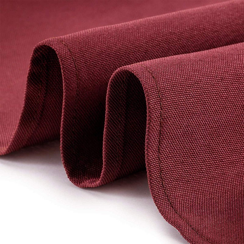 Weddecor 20 Inch Burgundy Cotton Polyester Table Napkin for Home,