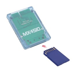 Memory Card Adapter, Replacement Memory Card Reader Adapter for Game Consoles Memory Card Adapter without SD Card (Transparent Blue)