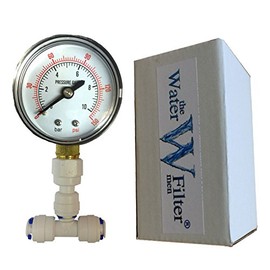 The Water Filter Men Pressure Gauge for Aquarium RO Reverse Osmosis System with 1/4