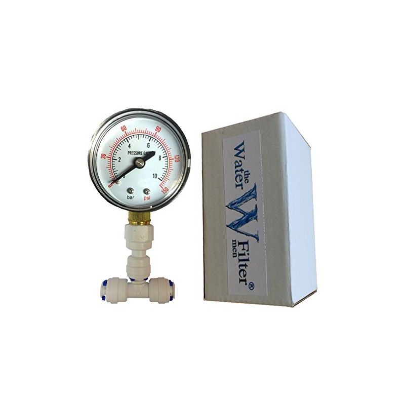 The Water Filter Men Pressure Gauge for Aquarium RO Reverse