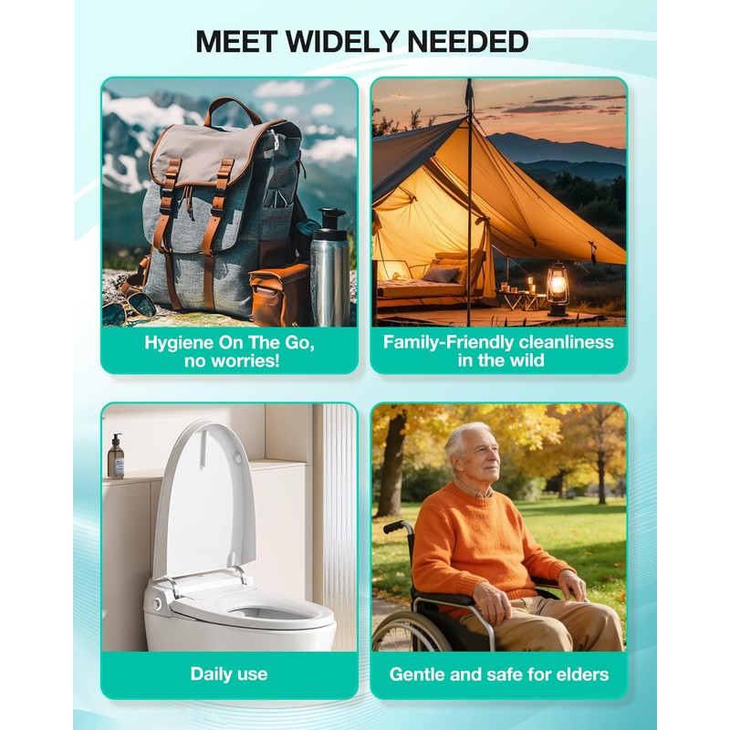 Portable Bidet Toilet Aid Wiper Tool Set