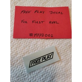 MILLS FREE PLAY DECAL (1)  DECAL OVER LAYS THE LEMON ON FIRST REEL #MFPD001