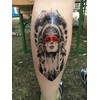 2 x Temporary Indian Tattoo Wolf Woman Tattoo Wolf Tattoo