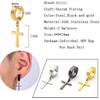 WAINIS 12 Pairs Stainless Steel Non Pierced Magnetic Earrings for