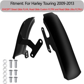VPZMT Black Rear Fender Saddlebag Filler Panels Strip for 2009-2013 Harley Davidson Touring, Road King, Electra Glide, FLHR, FLHT ('09-'13)