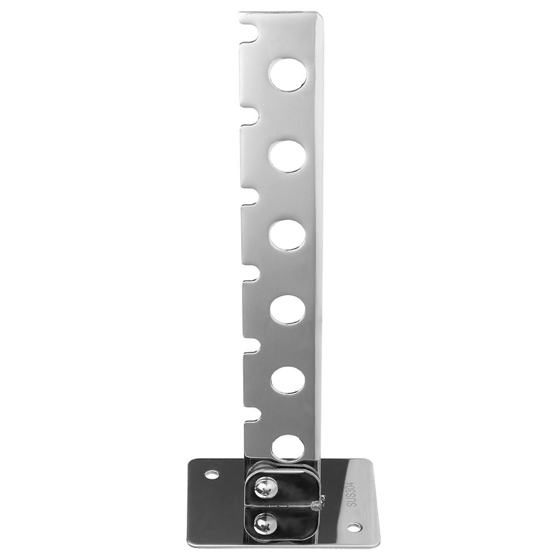 304 Stainless Steel 6‑Hole Wall‑Mounted Drying Rack Folding Clothes Organizer