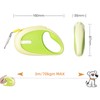 MONIWOLLY Dog Leash, Simple One-Handed, Anti-Slip Handle, 360° Tangle-Free, Telescopic