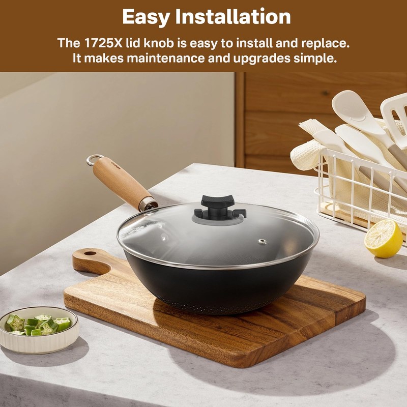 IWIWE 1725X Lid Knob Replacement With Vent for Rena ware