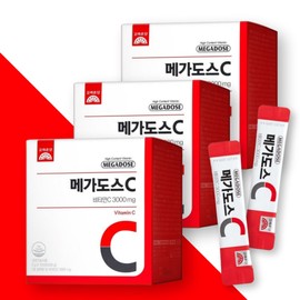 Korea Eundan Megadose C 3000 High Content Powder Vitamin C 100 sachets x 3 / 고려은단 메가도스C 3000 고함량 분말 비타민C 100포 x 3개
