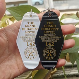 [ALOHAMONI] USA DESIGN Reproduction Vintage Motel Key Chain Key Chain American Miscellaneous Goods Hotel Antique Retro Cafe USA California West Coast Hawaii, Butape Hotel (Green)