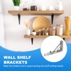 PATIKIL Folding Wall Shelf Brackets 9", 4 Pack Heavy Duty