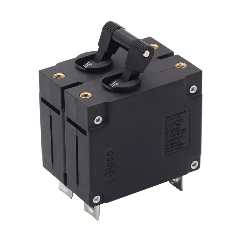 T Tocas Double Pole 30 Amp AC/DC Toggle Magnetic Circuit
