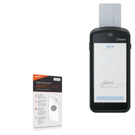 BoxWave Screen Protector Compatible with Toast Go 2 - ClearTouch Anti-Glare (2-Pack), Anti-Fingerprint Matte Film Skin