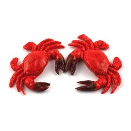 MyTinyWorld 2 x 2 Large Dolls House Miniature Red Crabs