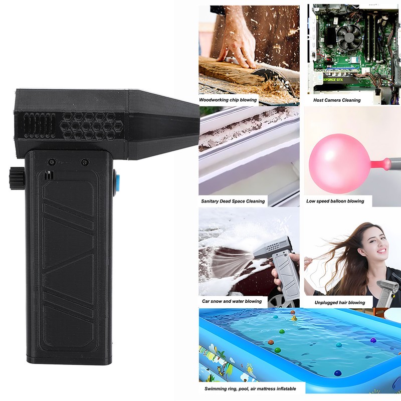 Electric Air Duster Professional 140000RPM Efficient Rechargeable Portable Handheld Turbo