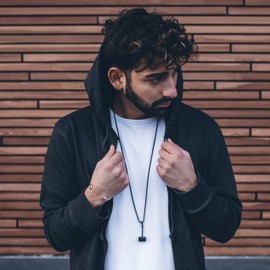 Akitsune Malleum Pendant Including 90cm Chain. | Necklace Womens Mens Stainless Steel Hammer Mjolnir Thor - Matte Black