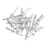 sourcing map 100Pcs 3/16"x3/4" Aluminum Round Head Tri Grip Rivets,